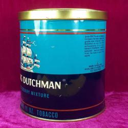 VINTAGE FLYING DUTCHMAN MADE IN HOLLAND SİLİNDİR FORMLU YELKENLİ GEMİ RESİMLİ BOŞ TENEKE KUTU