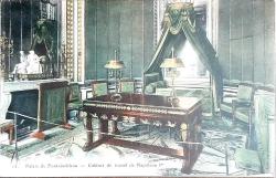 Kartpostal - Palais de Fontainebleau - Cabinet de travail de Napoleon 1er