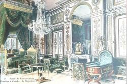 Kartpostal - Palais de Fontainebleau - Chambre a Coucher de Napoleon 1er