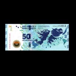 ARJANTİN (2015) - 50 Pesos (ÇİL 10/10)