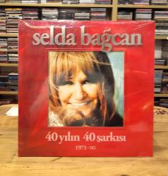 SELDA BAĞCAN 40 YILIN 40 ŞARKISI PLAK 2 LP 33 LÜK JELATİNLİ