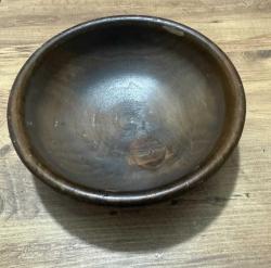 Ahşap Kase, Meşe Kase,  Eski Büyük Boy Dekoratif Ahşap Kase Üst çapı 27 cm Alt çapı 14 cm  Yükseklik 10 cm