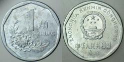 ÇİN HALK CUMHURİYETİ 1 JİAO 1998 ALÜMİNYUM.