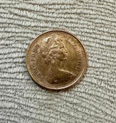 1971 elizabeth ingiltere 1/2 new penny ÇT
