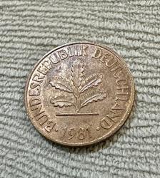 1981 Almanya 2 pfennig ÇT