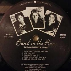 Paul McCartney & Wings - Band On the Run 1973 US Rock LP Plak