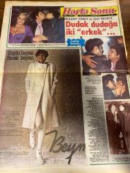 HAFTA SONU GAZETESİ DOĞUM GÜNÜ HEDİYESİ  ( Turkish Newspaper ) - 5 ARALIK 1980 -TAM TAKIM 12 SAYFADIR -Zerrin Özer-Emel Sayın – Selçuk – Bülent Ersoy – Zeki Müren – Nigar Uluerer – Afet Alpman – Müşfik Kenter – Melike – Tanju – Nihal Köker – Yüksel Uzun – Müjde Ar – Safiye Filiz – Tüppa İsaçısı – Şükrü – Caroline – Gianinne Feccio – Kaya Mutlu – Gökben – Kemal – Gül – Hülya Süer – Ayten – Özlem – Filiz Akın – Suna Yıldızoğlu – Hacer – Mehmet Ali Cankes – Ümit – Selçuk Aslan – Şevval – Şahin – Güler – Şener – Ayça – Ferdi – Serap – Feryal – Ayla – Müjgan – Sadi – Sevim – Şenay – Bülent Ersoy ve Zeki Müren dudak dudağa iki erkek – Çiğ bir barışma – Benim için şarkıcılık bitti – Gözlerinin bozulması hep ağlamalı gecelerin sonucudur – Postacılar artık Emel Selçuk çiftine çalışıyor – Dudak dudağa iki erkek – Bu ne sevgi aaah – Onlara göre bu bir şaka – Gülüm ne kadar güzel – Gülünecek hal kalmamış – Gülen kadın – Bugünün artistleri kendileriyle yarışıyor – Üç mum yak seyrine bak – Romantik