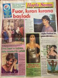 HAFTA SONU GAZETESİ DOĞUM GÜNÜ HEDİYESİ  ( Turkish Newspaper ) - 22 AĞUSTOS 1980 -TAM TAKIM 12 SAYFADIR -Ferdi Tayfur-Timur Can-Atilla Kandemir-Sami Başaran-Emel Sayın-Ajda Pekkan-Nükhet Duru-Türkan Şoray-Erol Büyükburç-Selver Bayram-Gönül Yazar-Elif Pektaş-Behiye Aksoy-İlyas Salman-Seçil Heper-Feridun Karakaya-Ve Ferdi Tayfur çocuğu kabul etti-Bir yıl önce Hayır demişti şimdi Evet diyor-Artık Ferdi Tayfur’un iki kızından başka evlilik dışı bir de oğlu var-Fuar kıran kırana başladı-Emel Sayın’ın kadrosu daha İstanbul’da çatladı-Ajda Pekkan’ın para davası-Aylin Urgal-Saffet Ünal-Mehmet Talazoğlu-Ferdi Tayfur-Timur Can-Tuba Onur-Orhan Bu ikizlere yazık değil mi-Bu çocukların günahı ne-Ferdi Tayfur adında bir talih kuşu-Artık oğlunu yanından ayırmıyor-Şoroloların boykot ettiği şorolo-Nükhet Duru için varsa yoksa 10 yıl-İzmir Fuarı’nın 2 ağır topu-Kaçamak burnumdan geldi-Erol Büyükburç’un hayatı atraksiyon-Olmaz ki böyle de koleksiyon yapılmaz ki-Gönül Yazar’ın rüya evi-Tek alın kazanın bo