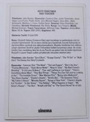 Kötü öğretmen / Bad teacher - Cameron Diaz & Justin Timberlake ~ [ SİNEMA KARTI ]