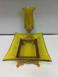 Eskilerden Avrupa Taş Detaylı Döküm Vazo ve Sunumluk