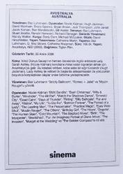 Avustralya - Hugh Jackman & Nıcole Kıdman ~ [ SİNEMA KARTI ]