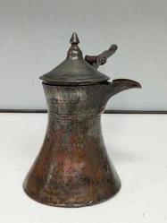 Antika Büyük Osmanlı Bakır Kahve Cezvesi