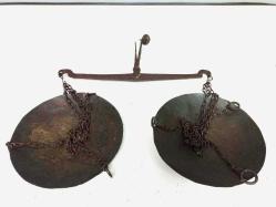 Antika Osmanlı Bronz Kefeli Aktar Terazisi