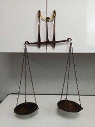 Antika Osmanlı Bronz Kefeli Aktar Terazisi