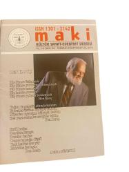 Maki. Kültür, Sanat, Edebiyat Dergisi (Yıl: 18, Sayı: 92 Temmuz, Ağustos, Eylül 2014)