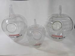 3 adet Smirnoff  cam Elmalar Kokteyl için  Çok iyi durumda