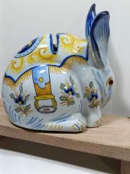 RF62----PORSELEN KUMBARA TAVŞAN BİBLO --TABANI KAPALI