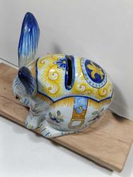 RF62----PORSELEN KUMBARA TAVŞAN BİBLO --TABANI KAPALI