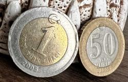 Türkiye 2005 Yılı 1 Ytl - 50 Yeni Kuruş Takım