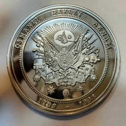 2024 Osmanlı Devlet Arması-Sultan Abdülhamid Han Hatıra Parası & Madalyon 60 Mm Boyutlarda Sertifikalı..