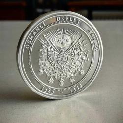 2024 Osmanlı Devlet Arması-Sultan Abdülhamid Han Hatıra Parası & Madalyon 60 Mm Boyutlarda Sertifikalı..