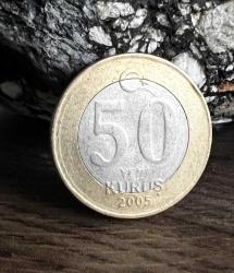 Türkiye 2005 Yılı 50 Yeni Kuruş ÇA
