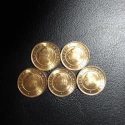 2016 YILINA AİT 1 KURUŞ  ÇİL   5 Lİ  SET ÇİL  TCM 1536