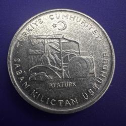 Türkiye 10 Kuruş 1975. Saban Kılıçtan Üstündür. FAO. Alüminyum.