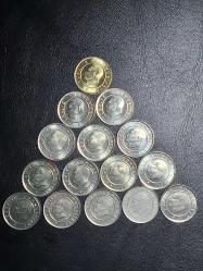 2009-2023 YILLARI ARASINA AİT  15 ADET  25 KURUŞ  FULL  SET ÇİL  TCM 0056