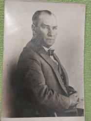 Atatürk, Mustafa Kemal Atatürk Fotoğrafı. Orijinâl Albümden çıkma.