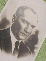Atatürk, Mustafa Kemal Atatürk Fotoğrafı. Orijinâl Albümden çıkma.