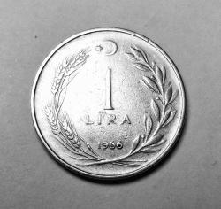538// 1 Lira Çil altı 1966