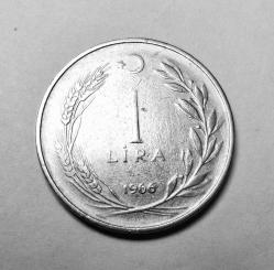 540// 1 Lira 1966 çil altı