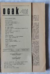 OCAK Araştırma ve İnceleme Dergisi, Ağustos 1972, Sayı: 4