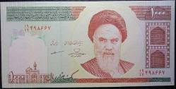 İran 1000 Riyal 2007-2008 P-143 çil