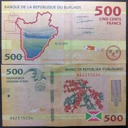 Burundi 500 Frank 2023 p-50 Çil