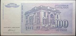 Yugoslavya 100 Dinar 1994 p-139