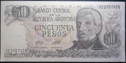 Arjantin 50 Pesos 1977 P-301 çil
