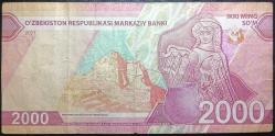 Özbekistan 2000 Som 2021 p-87 mn-1