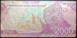 Özbekistan 2000 Som 2021 p-87 mn-2