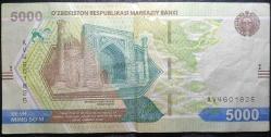Özbekistan 5000 Som 2021