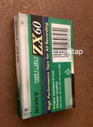 sony  zx 60 kaset (ambalajı açılmamış)