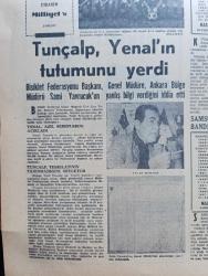 Milliyet Gazetesi - Turkish Newspaper - 23 Kasım 1967 - gerçekler zamanında görülmez ise yazan Abdi İpekçi Başmakale - Türk Yunan askeri hazırlıkları - Yunanistan'ın görüşme teklifini reddettik ya teminat ya savaş - Atina askeri çekeceğine dair teminatı 1 2 günde vermezse harekatın başlayacağı  bildirildi - Rumlar Türkler yine blöf yapıyor diyor - Oramiral Necdet Uran İskenderun'da merasim kıtasını teftiş ediyor fotoğraf - Mersin'e doğru kaydırılan kara kuvvetlerine ait birlik ve malzemeler fotoğraf - Kıbrıs'a giren tek Türk gazetecisi Sami Kohen bildiriyor - genelkurmay Başkanı Orgeneral Cemal Tural yeni kutsal görevlere yönelme heyecanı içindeyiz dedi - İngiliz basını Türkler çok haklı olacaklar dedi - Mehmet Ali Birand Atina'dan bildiriyor - gençliğin Savaş mitinginde kana karşı kan istedi - 10 binlerce mitingi Karaköy köprüsü üzerinde yürürken fotoğraf - mitingçilerden biri Alman konsolosluğunun duvarına bayrak dikerken görülüyor fotoğraf -  Göztepe 3. Turda - Atletico Madrid