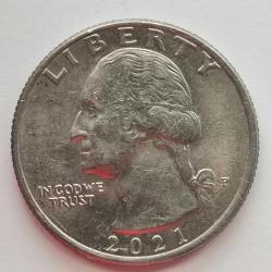 AMERİKA  2021 P   25 CENT  ÇEYREK DOLAR   HATIRA  CROSSING THE DELAWARE