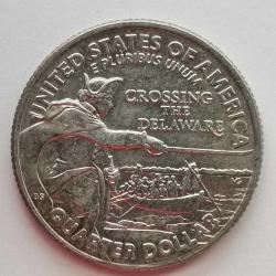 AMERİKA  2021 D   25 CENT  ÇEYREK DOLAR   HATIRA  CROSSING THE DELAWARE