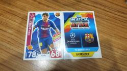 Topps 2017-18 UEFA Champions League Sergi Roberto FC Barcelona Base Kart No:26