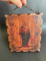 AHŞAP İKONA AVRUPA KİLİSESİNDEN ÇIKMA TABLO