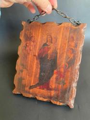AHŞAP İKONA AVRUPA KİLİSESİNDEN ÇIKMA TABLO