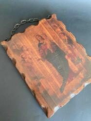 AHŞAP İKONA AVRUPA KİLİSESİNDEN ÇIKMA TABLO