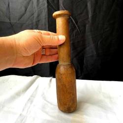 Nostaljik El Oyması Ahşap Eczacı Tokmağı